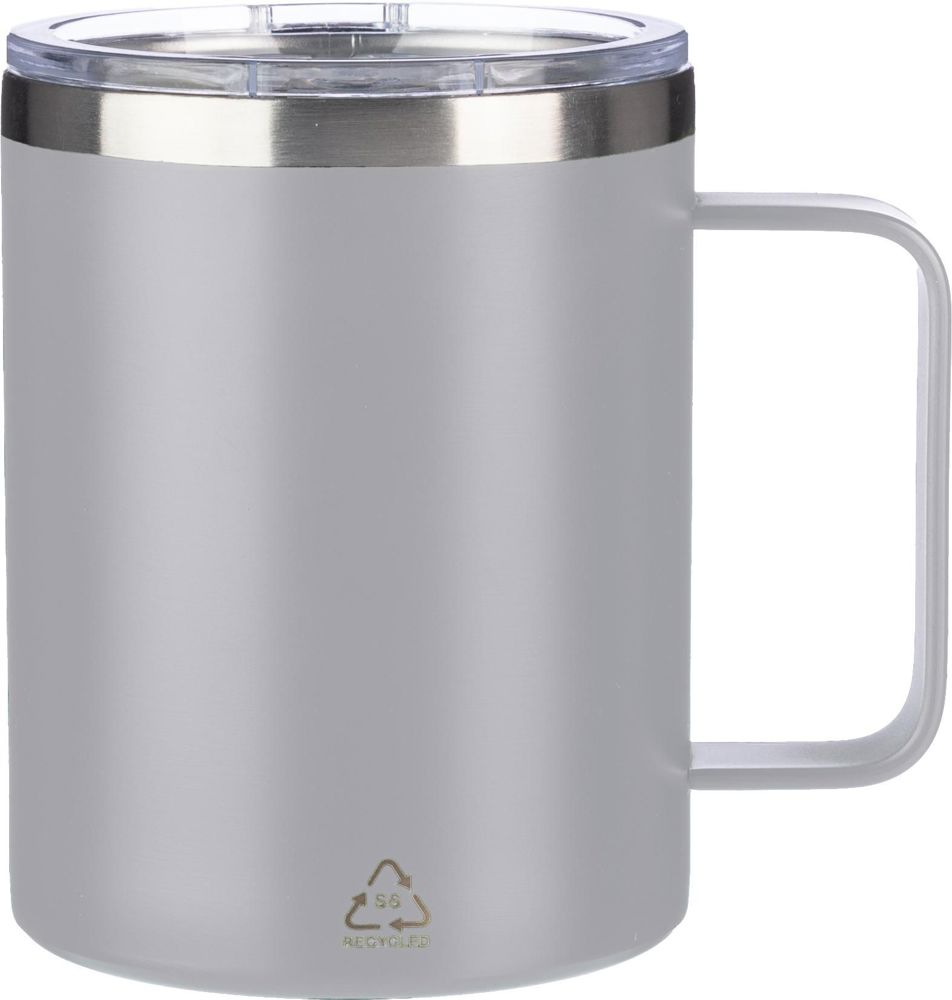 Dubbelwandige thermosbeker Renate | Gerecycled | 300 ml - grijs