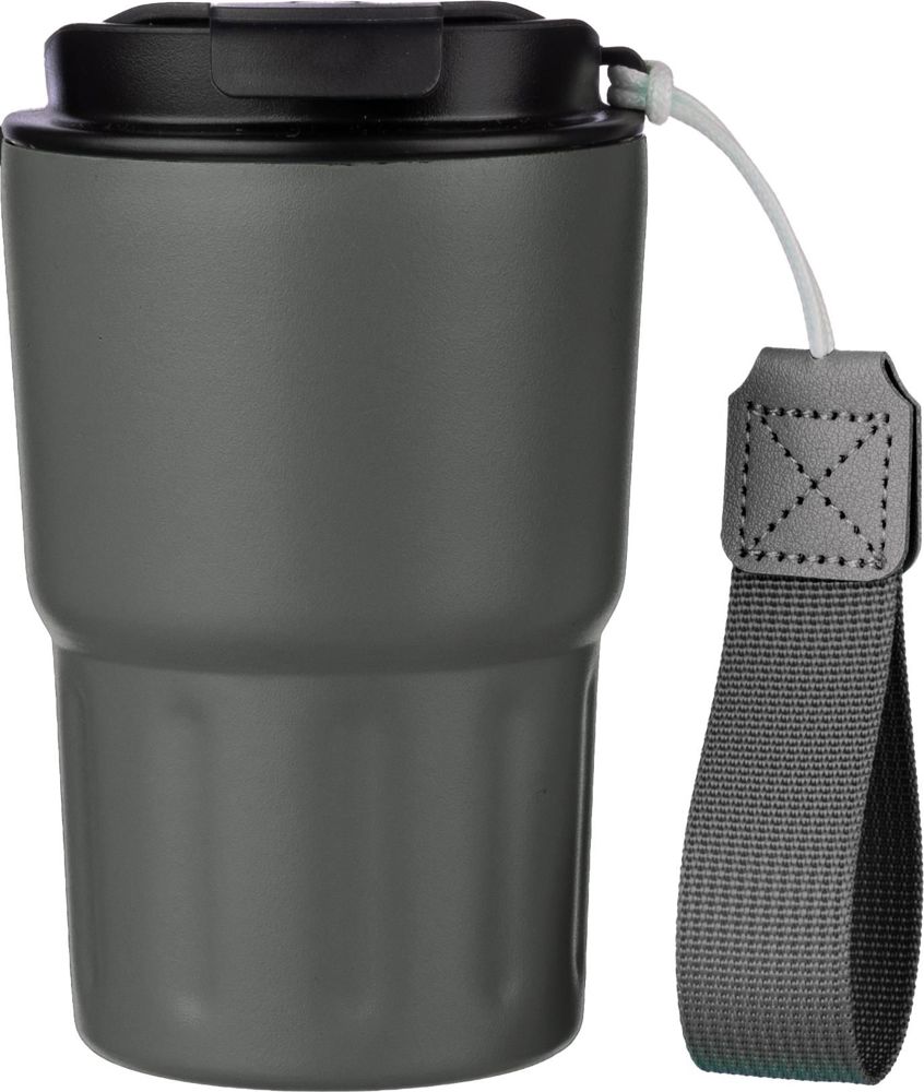 Dubbelwandige thermosbeker Louisa | 320 ml - grijs