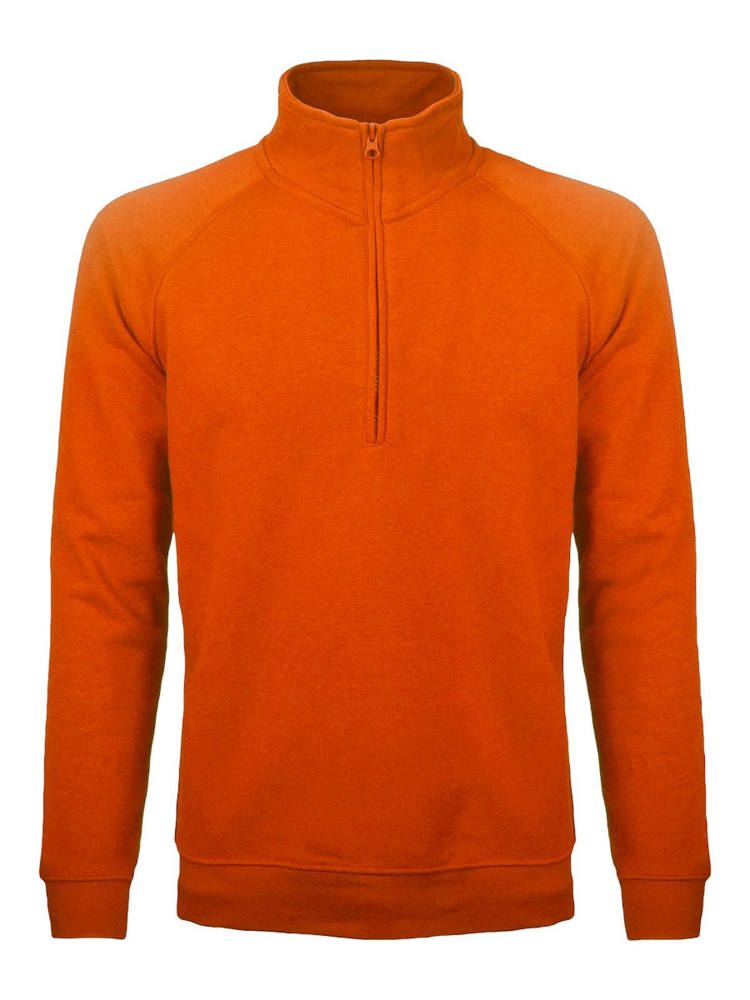 BS Sirio half zip sweater, 280 gr/m² - Oranje (PMS 1585C)