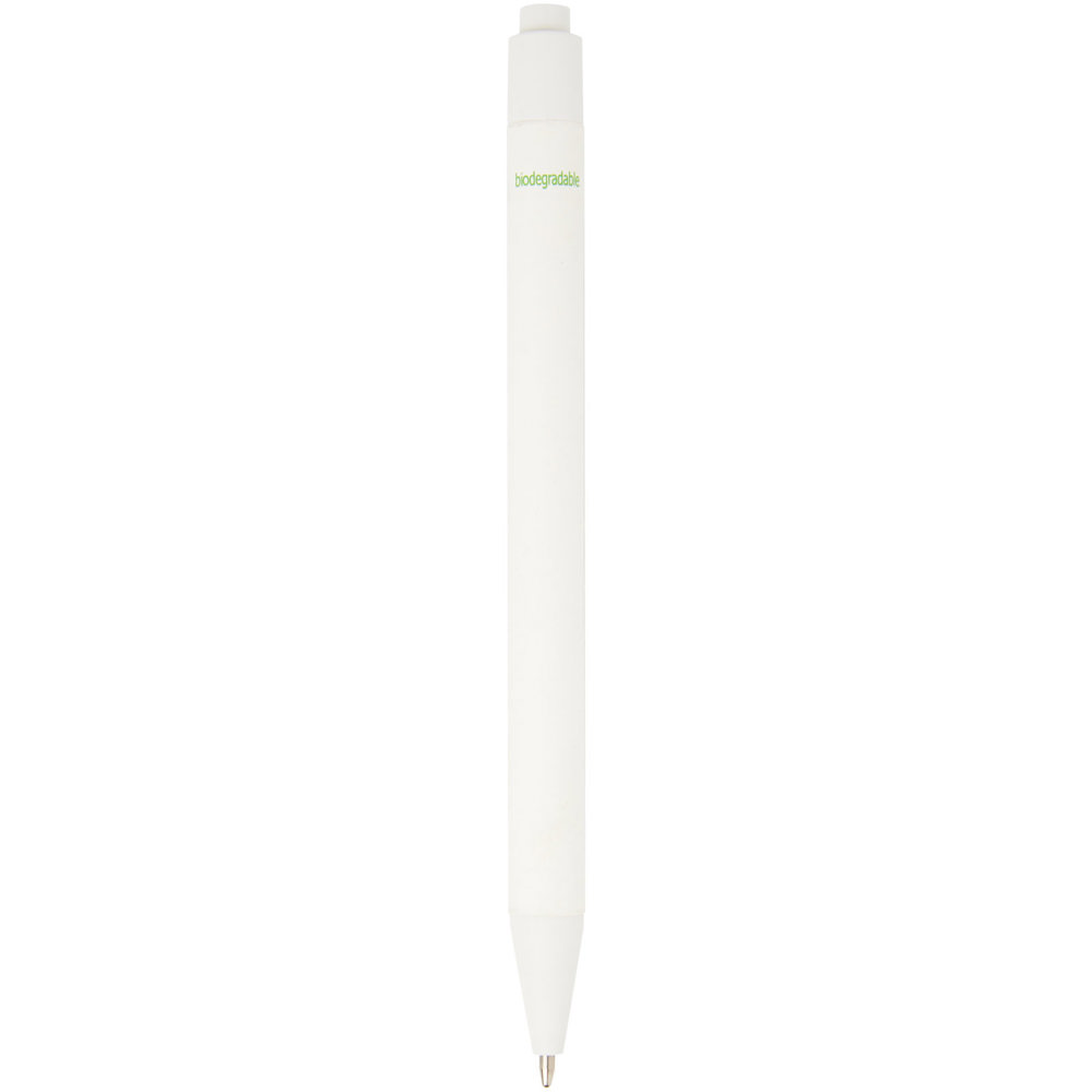 Chartik monochromatische balpen van gerecycled papier met matte afwerking (zwarte inkt)
