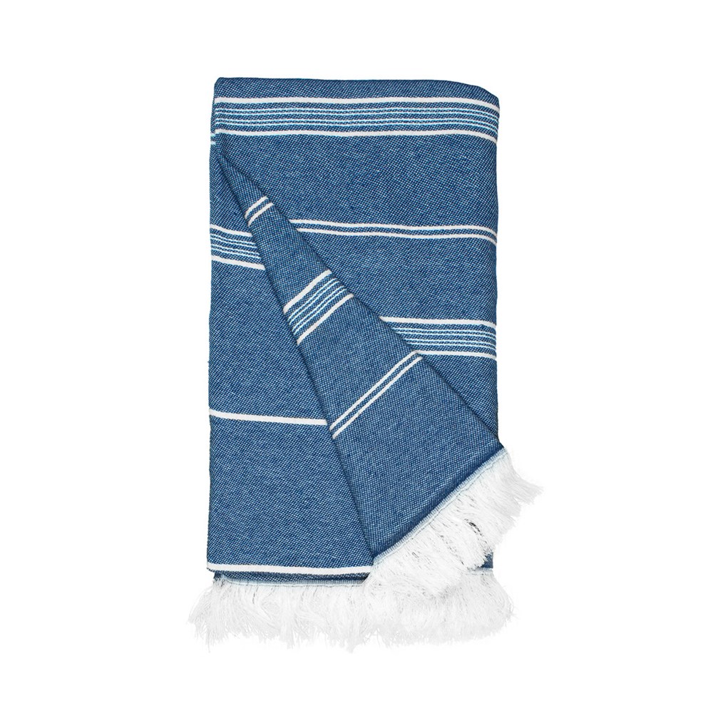 Recycled Hamam Towel - Marineblauw