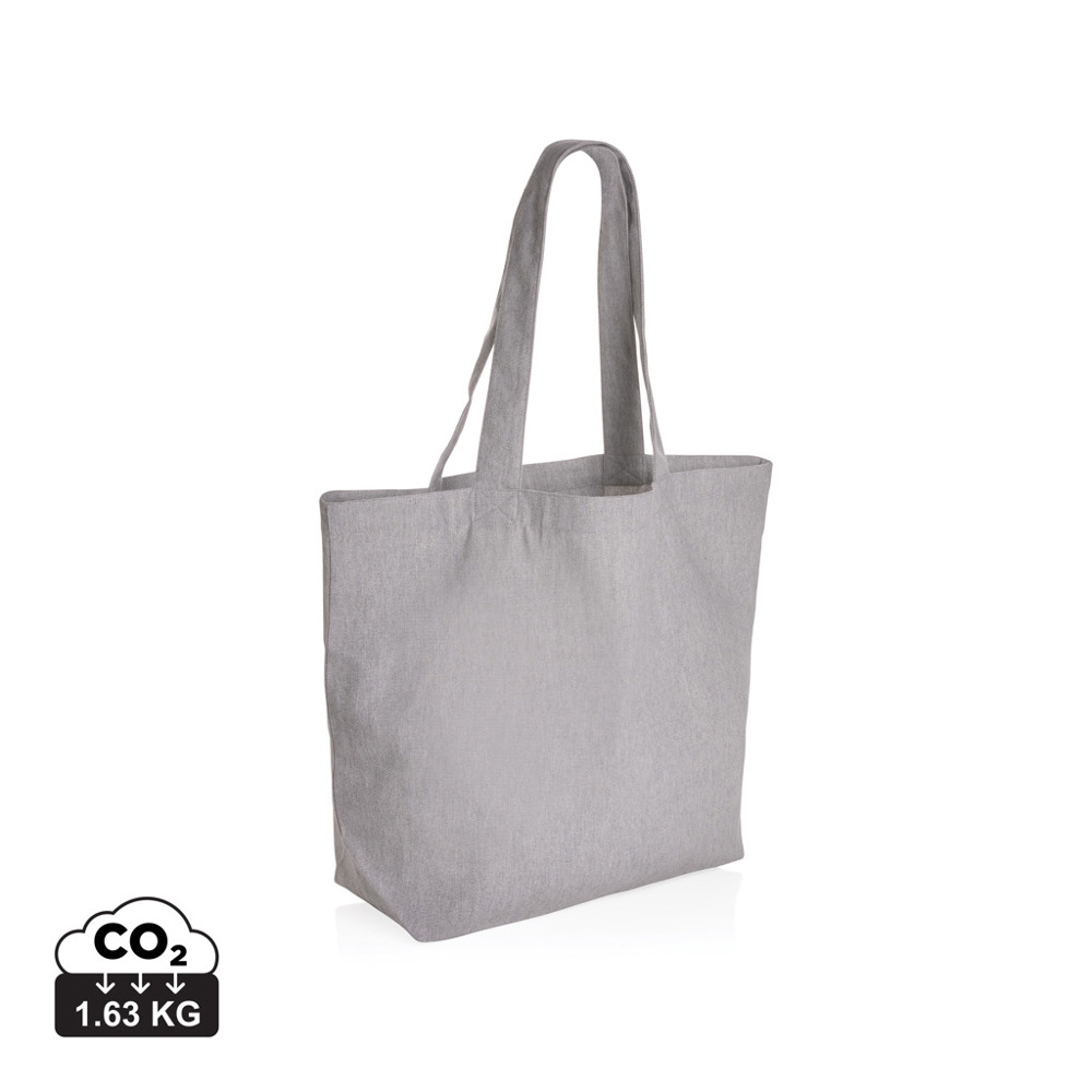 Impact Aware™ re-canvas shopper met vakje 240gsm ongeverfd