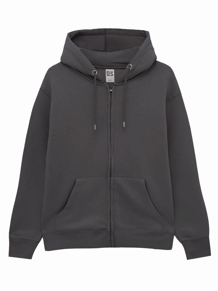 BS Chili full zip hoodie, 280 gr/m² - Donkergrijs (PMS 7540C)