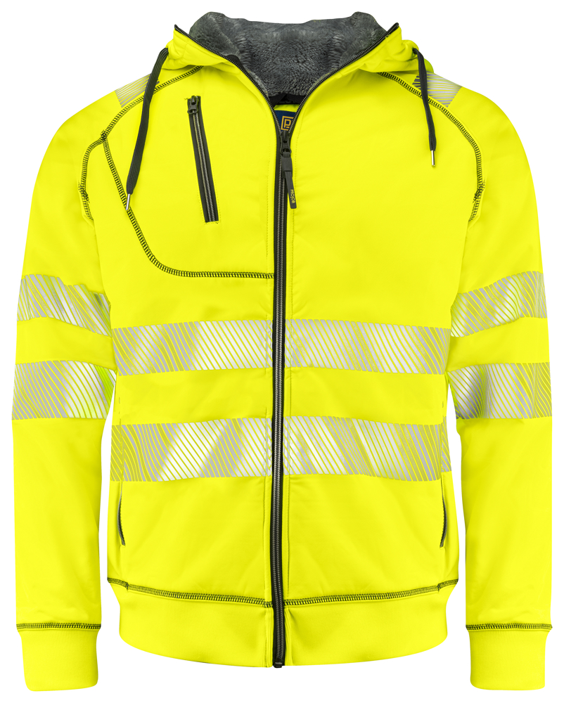 6130 SIGNALISATIEHOODIE GEVOERD EN ISO 20471 KLASSE 3/2
