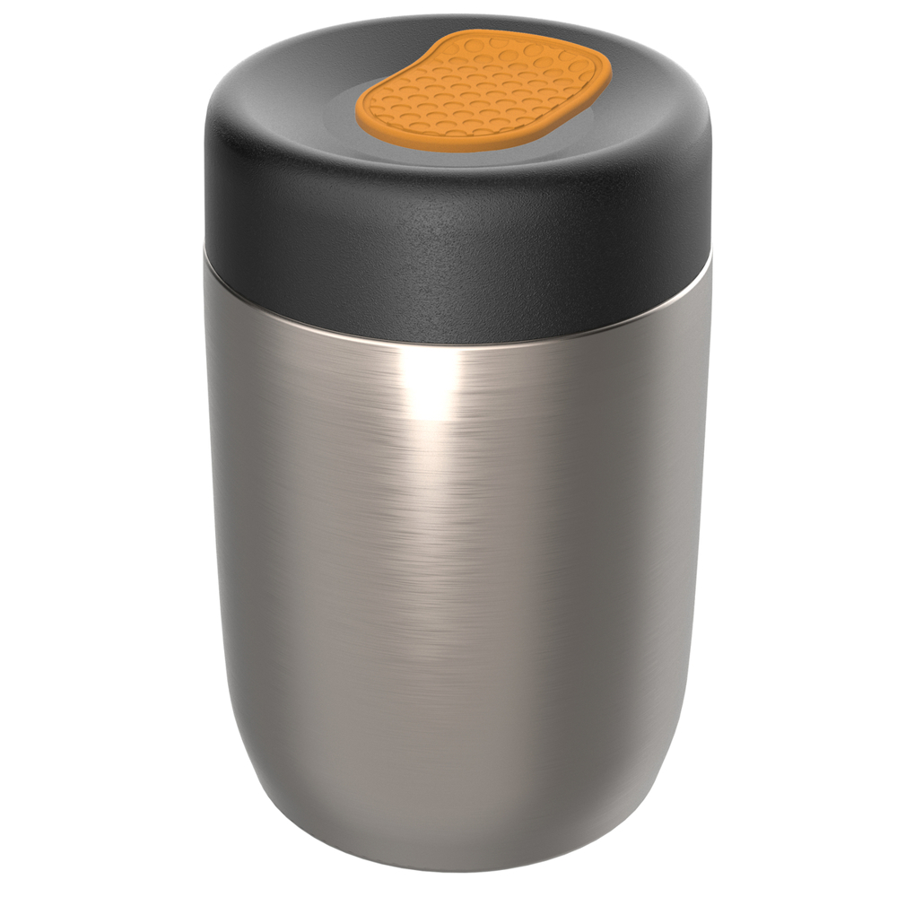 Thermo lunchpot RE98-myNIZZA - zwart, zilver, oranje