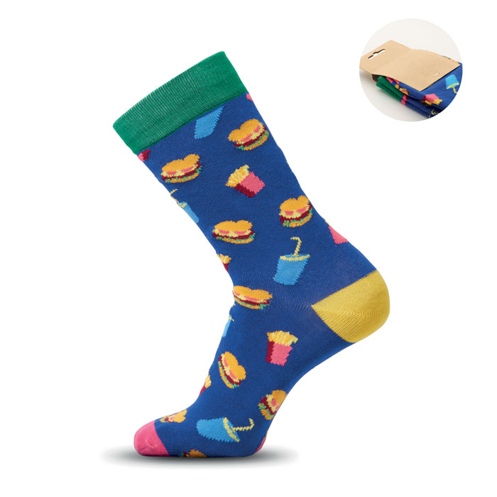 FUNNY L - Sokken met een grappig patroon - Royal Blauw