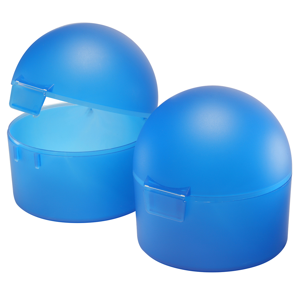 Fruitdoos - matglas blauw