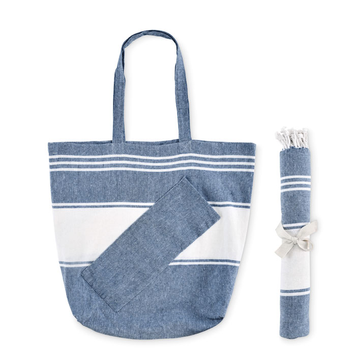 HUMMUM - Strandtas hamamdoek 50X14X38cm