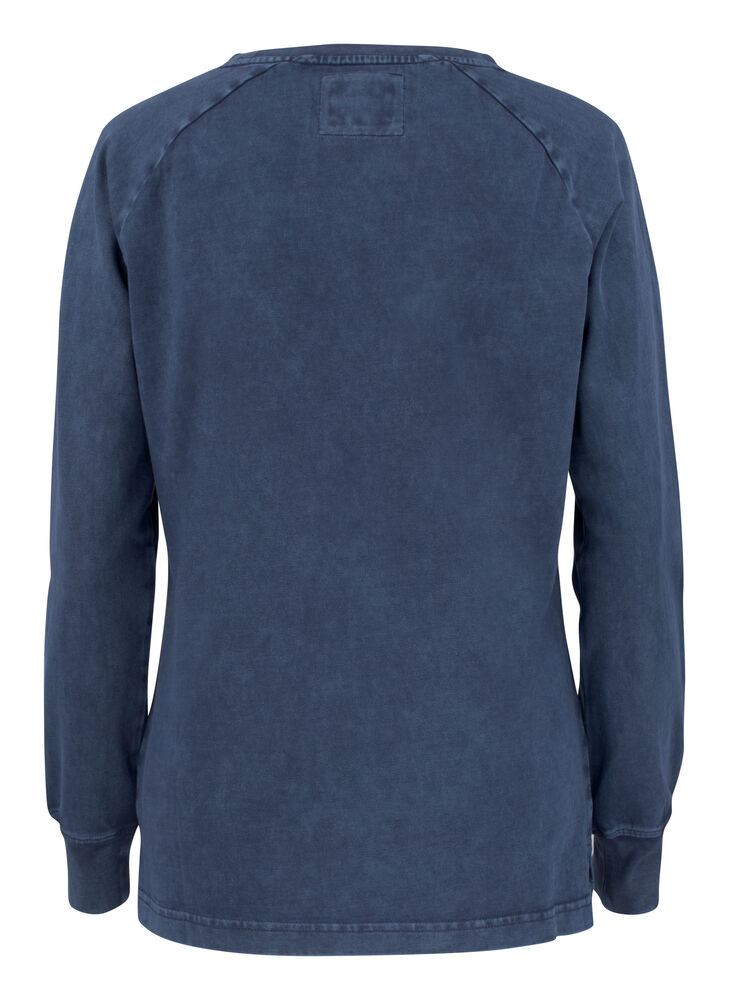 Cutter & Buck - Thorp Denim Crew Dames Denim Blauw XS