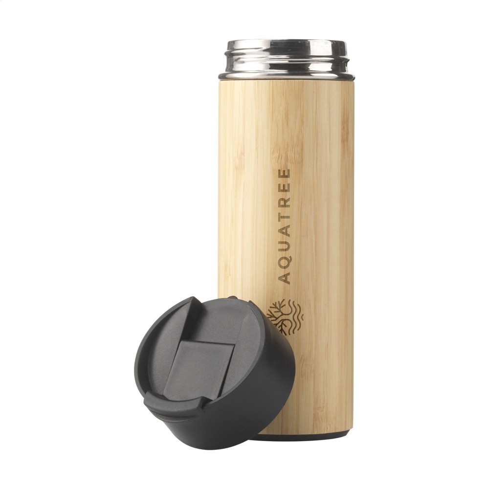 Sakura 360 ml bamboe thermosfles/thermosbeker