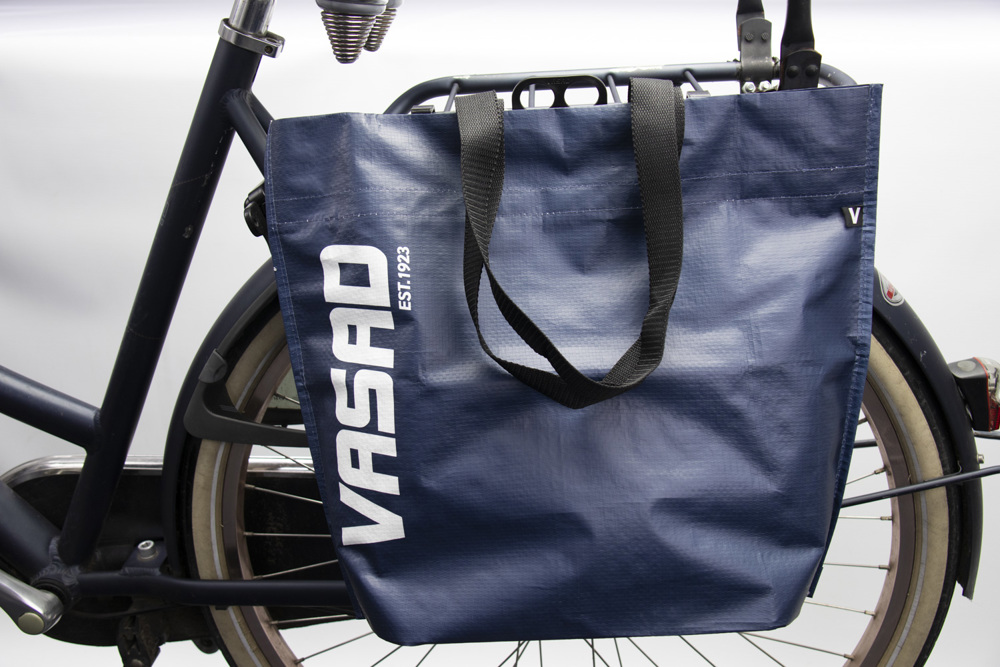 Re-Cycle Shopper, Marine blauw - neutraal