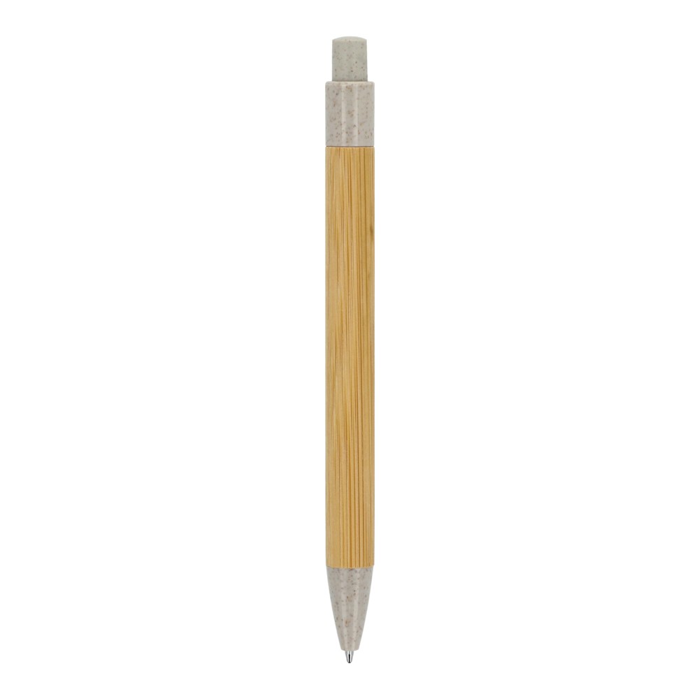 Ball pen bamboe met tarwestro