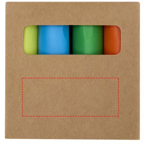 Set markeerstiften van gerecycled plastic