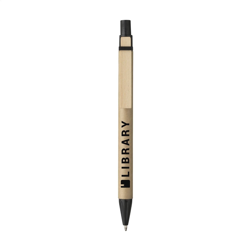 PaperWrite kartonnen pen - zwart (± PMS Black)
