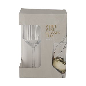 JENS Living Witte Wijnglazen Elin /2
