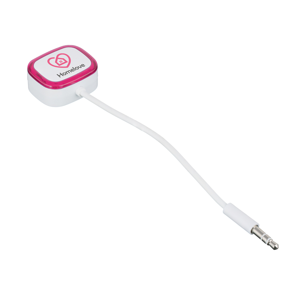 Audio splitter COLLECTION 500 - wit, magenta / magenta