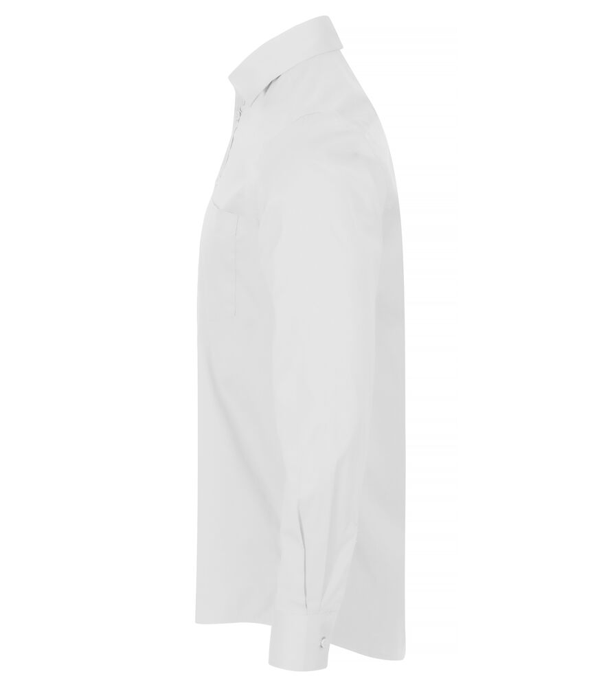 Clique - Stretch Shirt L/S Wit 4XL