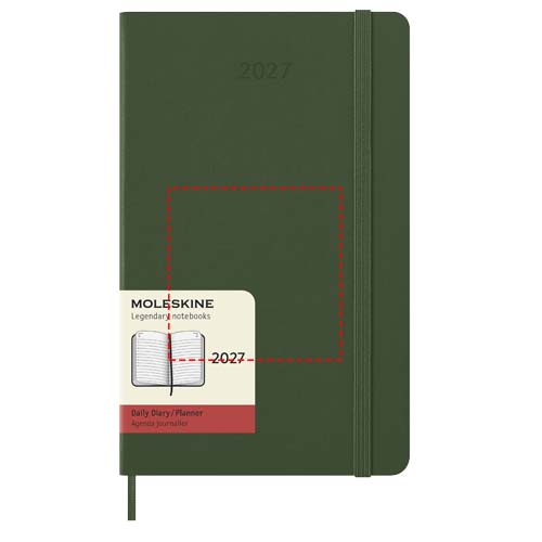 Moleskine dag-agenda voor 12 maanden met harde kaft