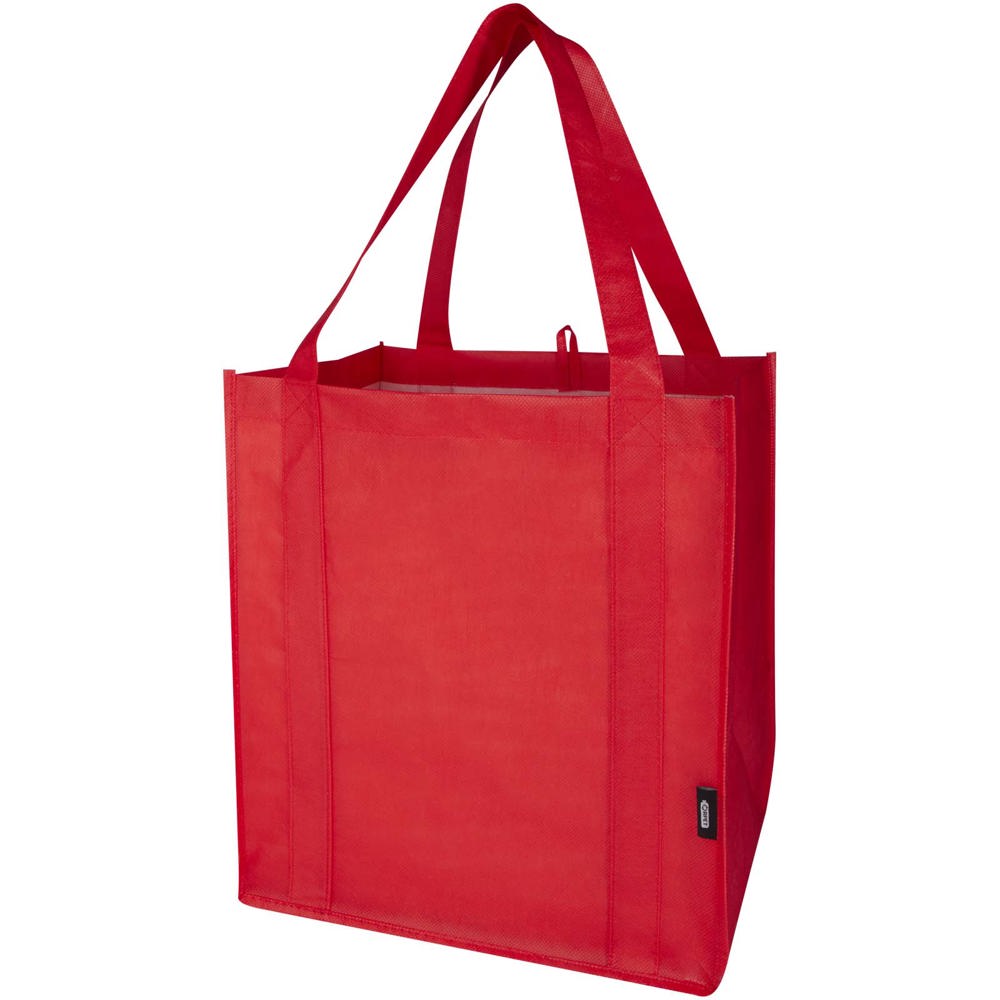 Liberty GRS gerecycled non woven draagtas met bodemplaat 29 l - Rood