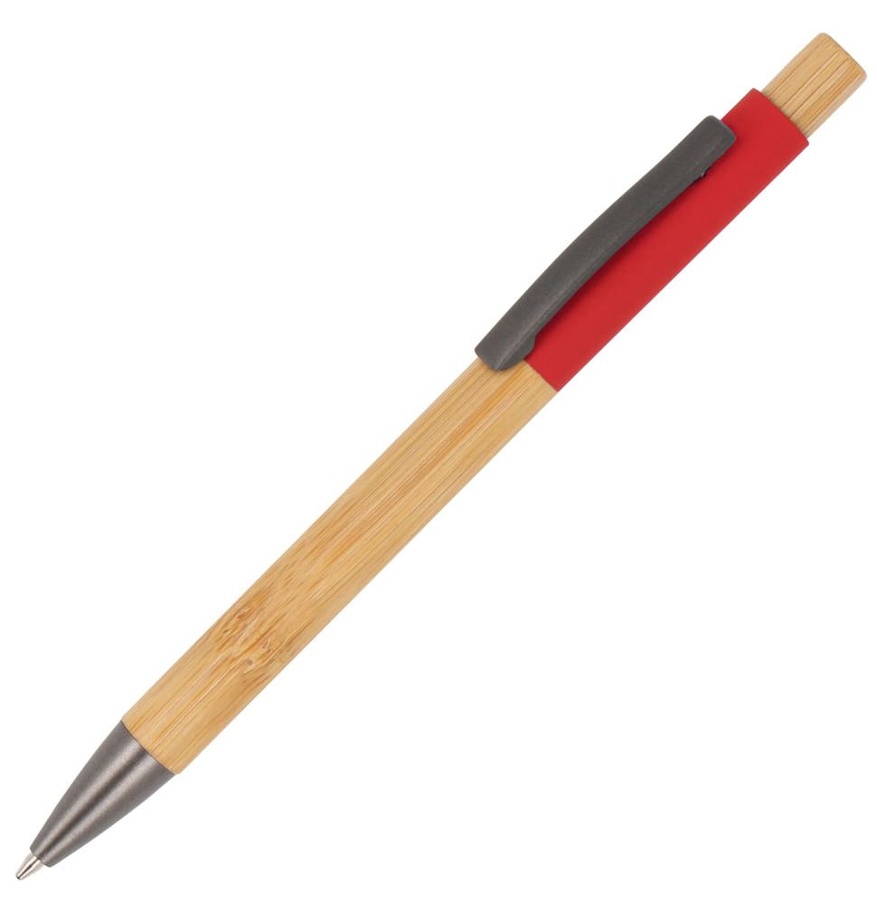 Balpen Madrid bamboe - Rood