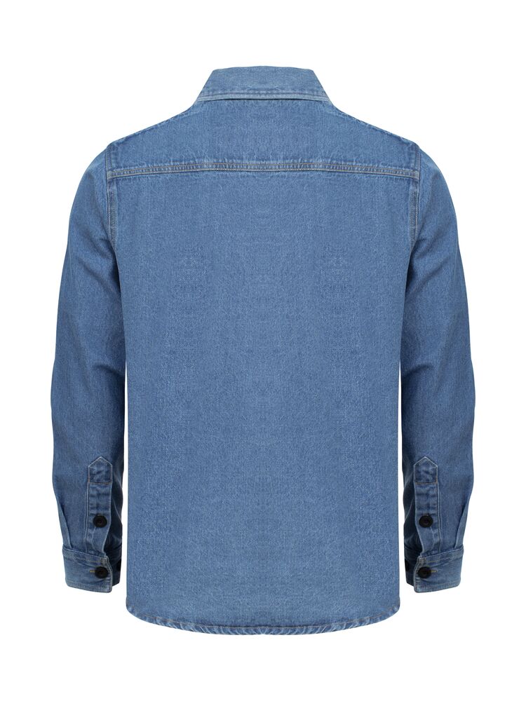 Clique - Overshirt Denim Blauw XS