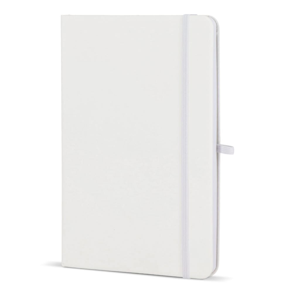 Notitieboek Olmo hardcover PU A5 met sticky notes - Wit
