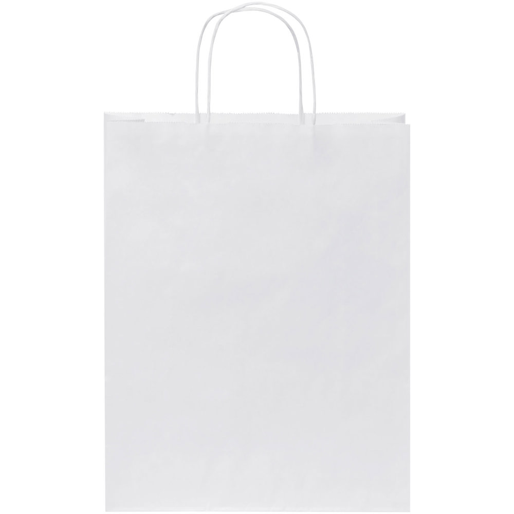 Papieren tas 80 g/m2 gemaakt van kraftpapier met gedraaide handgrepen - 25 x 11 x 32 cm