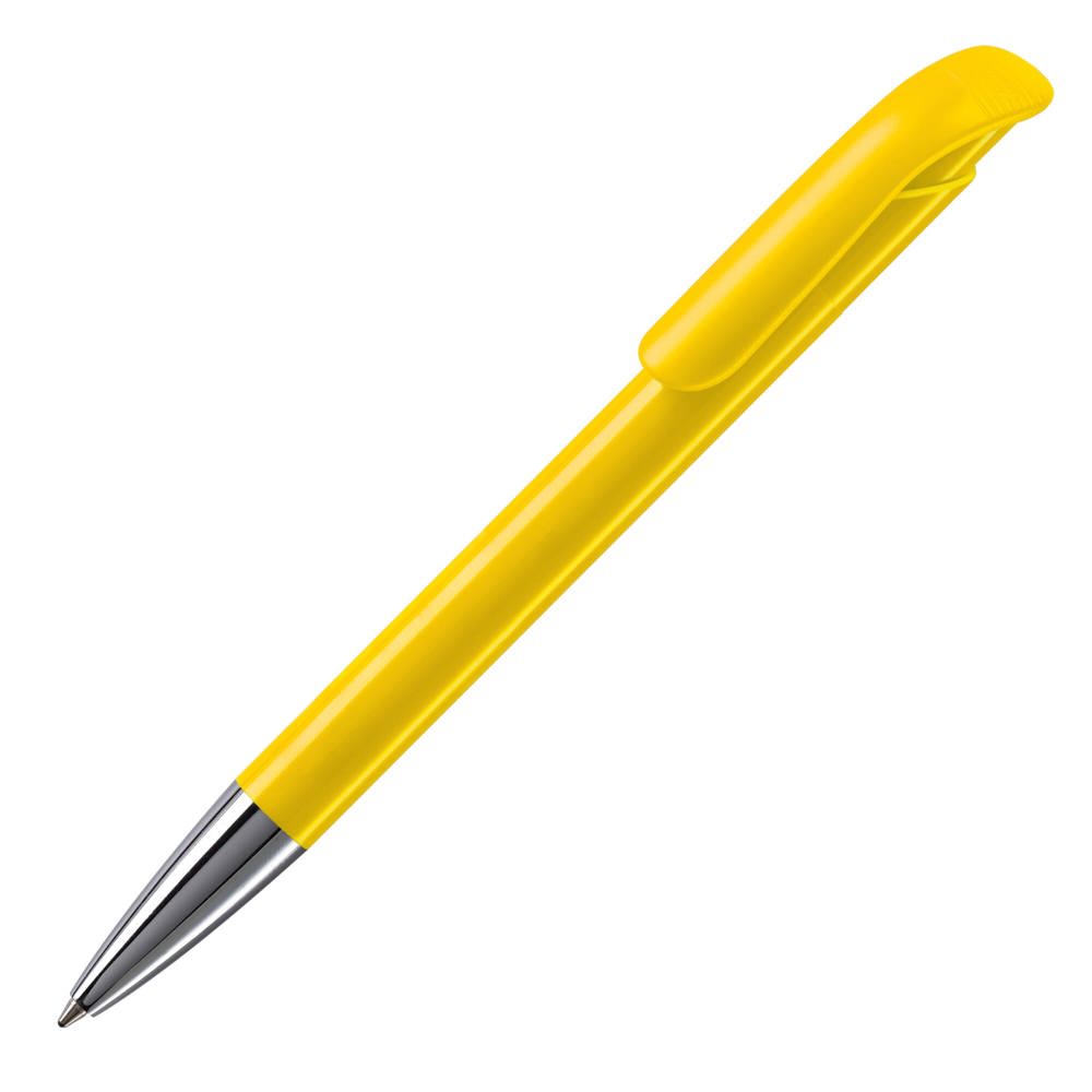 Balpen Atlas hardcolour metalen tip - geel