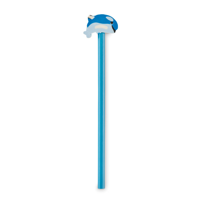 CIRCO - Houten potlood met dierenvorm - Turquoise