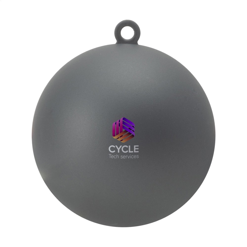 Kerstbal Ø 7 cm Recycled PP - Made in Europe - zilver (± PMS 877)