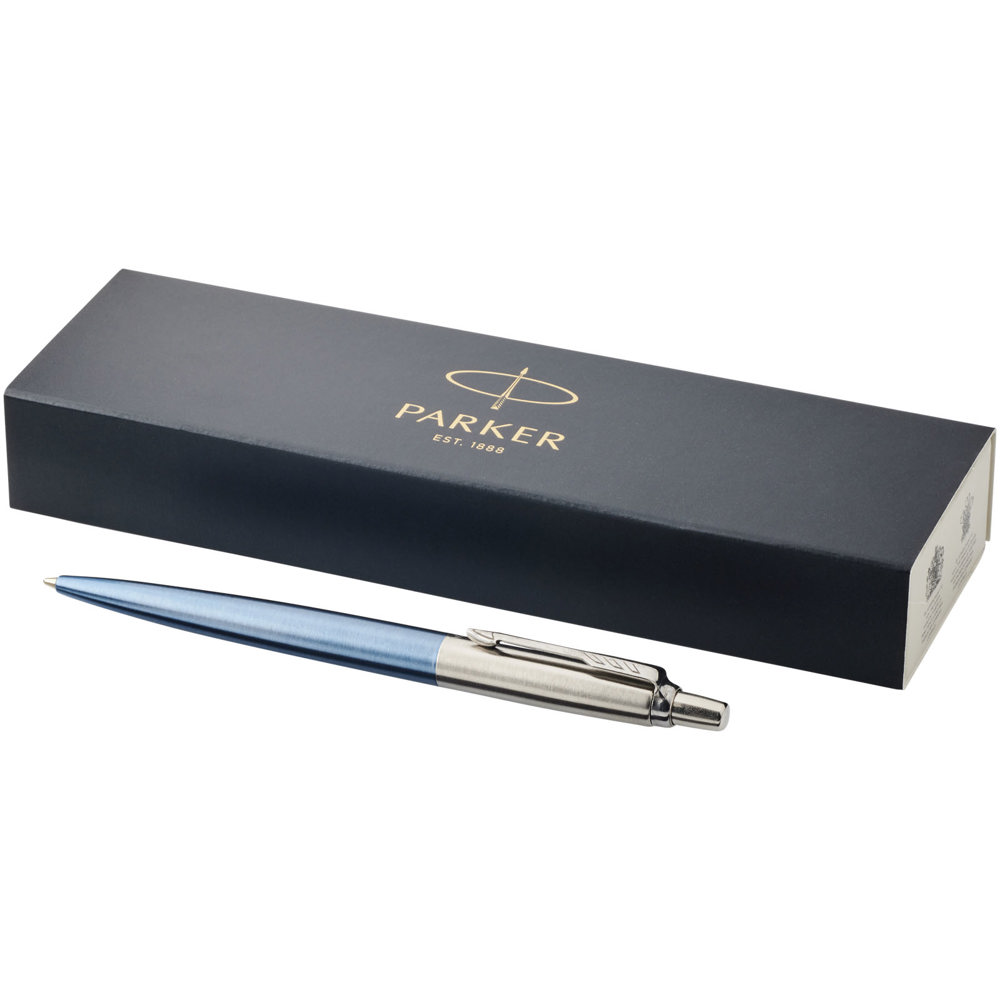 Parker Jotter balpen Bond Street (blauwe inkt) - Lichtblauw, Zilver