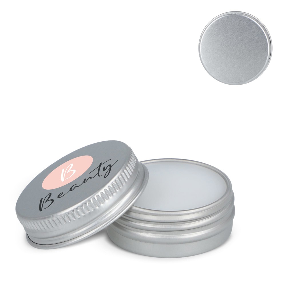 Lipbalm rond gerecycled aluminium blikje