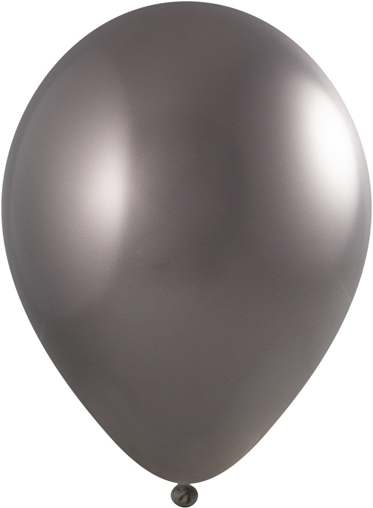 Ballonnen bedrukt Qualityprint Ø 35 cm / omvang 90-100 cm / 12 inch - Antraciet Chroom (4790)