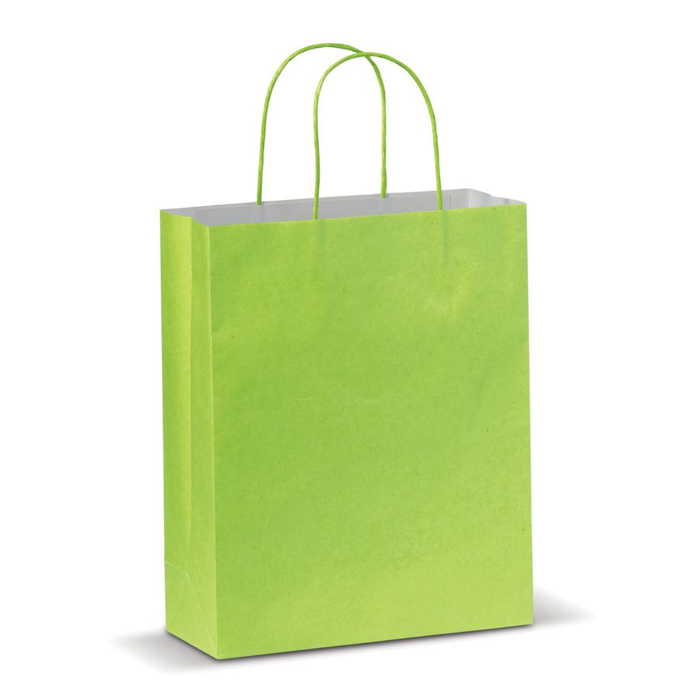 Draagtas papier middel 120g/m² - Lichtgroen