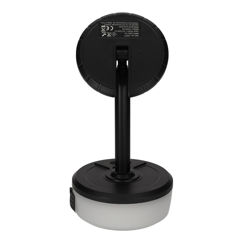 NORLÄNDER 2-in-1 Uitschuifbare LED Lamp & Slinger Zwart