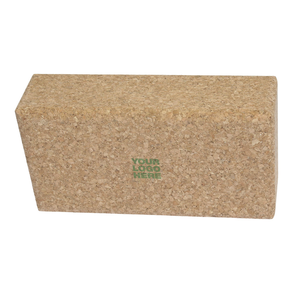 Yogablok van kurk, 22,7x12x6,5cm, "Made in Europe"