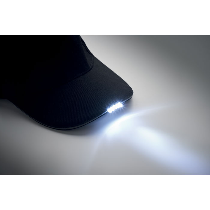 LUZCAP - 5 panelen LED baseballpet katoe