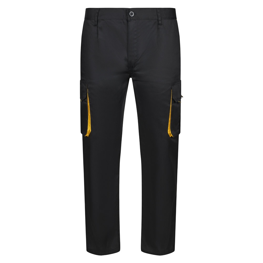 VL HYPNOS. Tweekleurige keperstof broek met meerdere zakken (200g/m²), van katoen (35%) en polyester (65%)