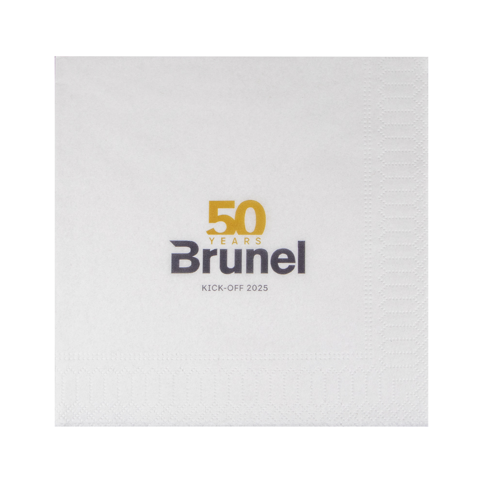Servetten tissue 33 x 33 cm (16,5 x 16,5 cm) 1/4 vouw - wit