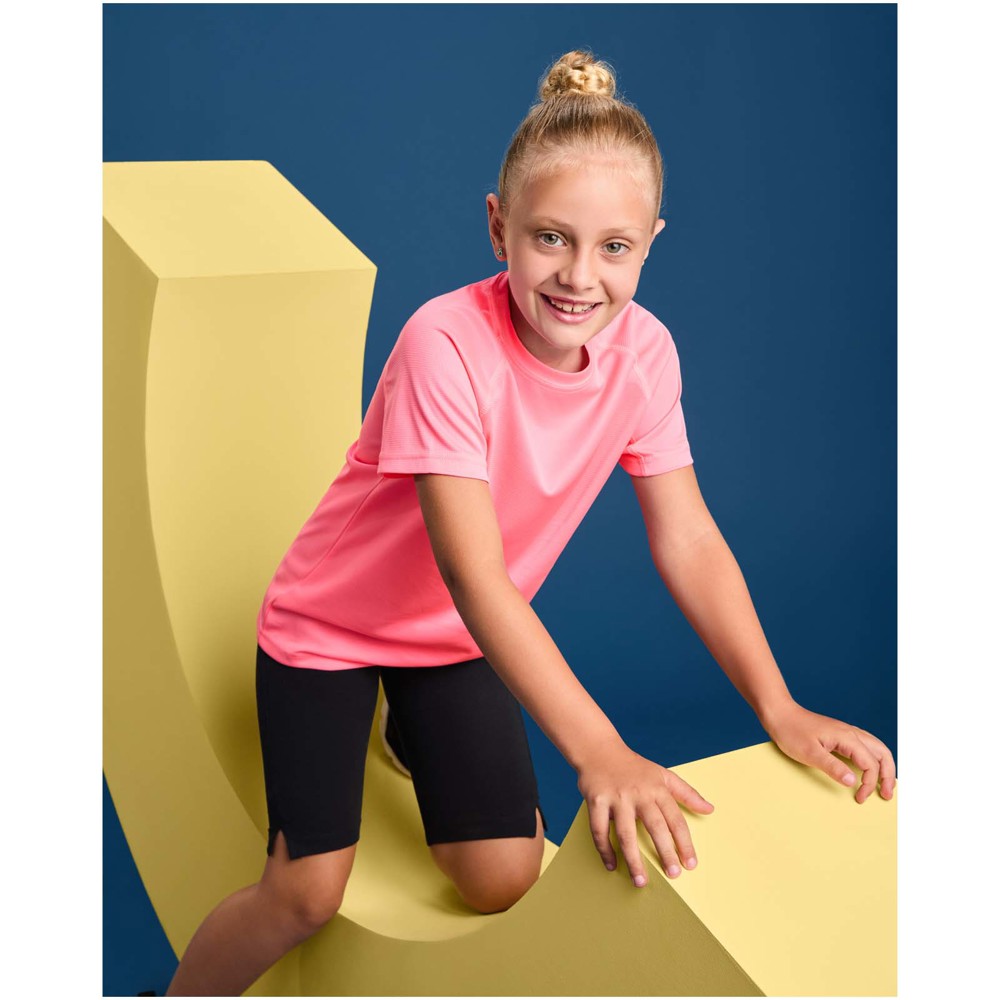 Bahrain 135 g/m² sportshirt met korte mouwen voor kinderen