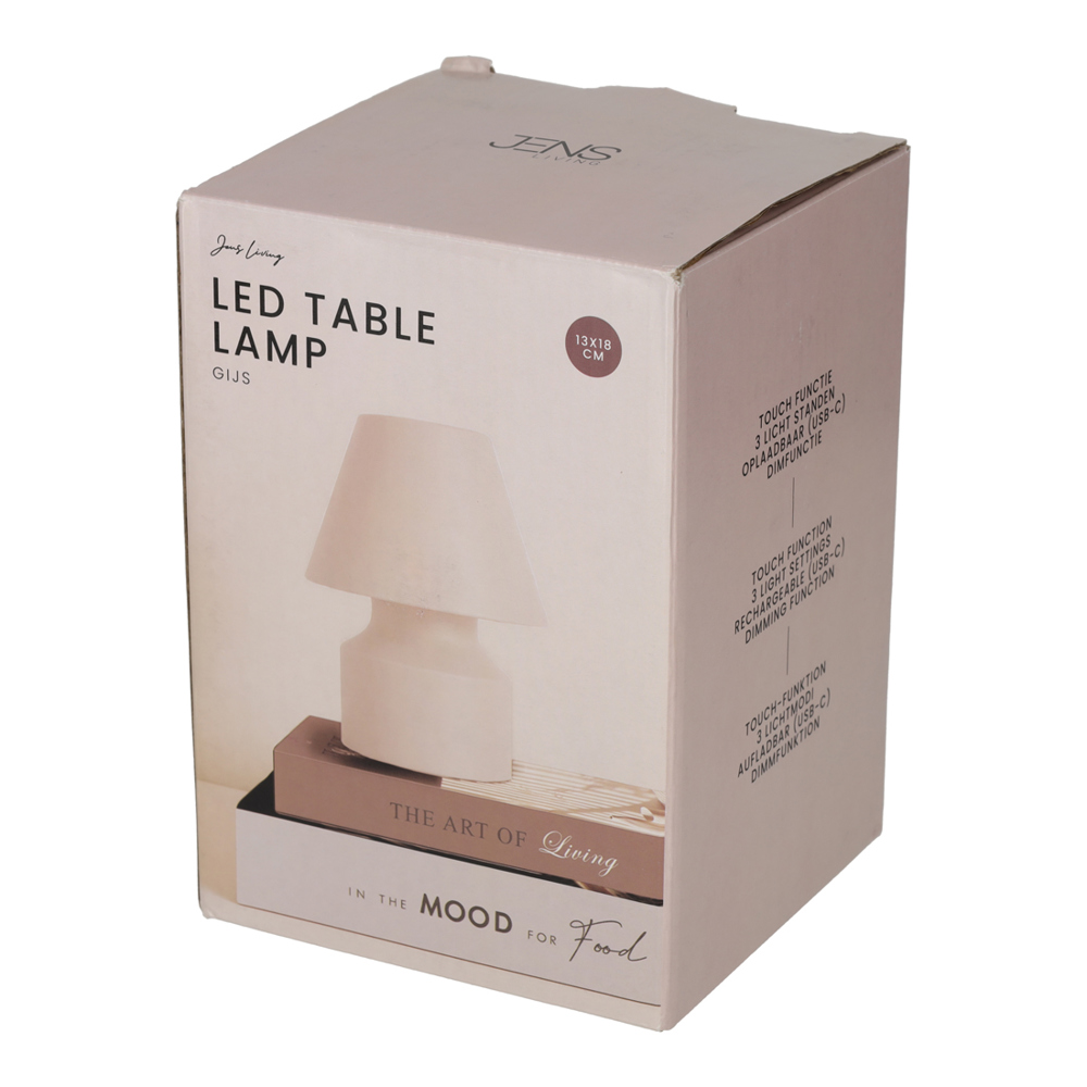 JENS Living LED Tafellamp Gijs Wit