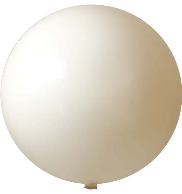 Reuzenballonnen bedrukt Ø 120 cm - Wit (4400) Pastel