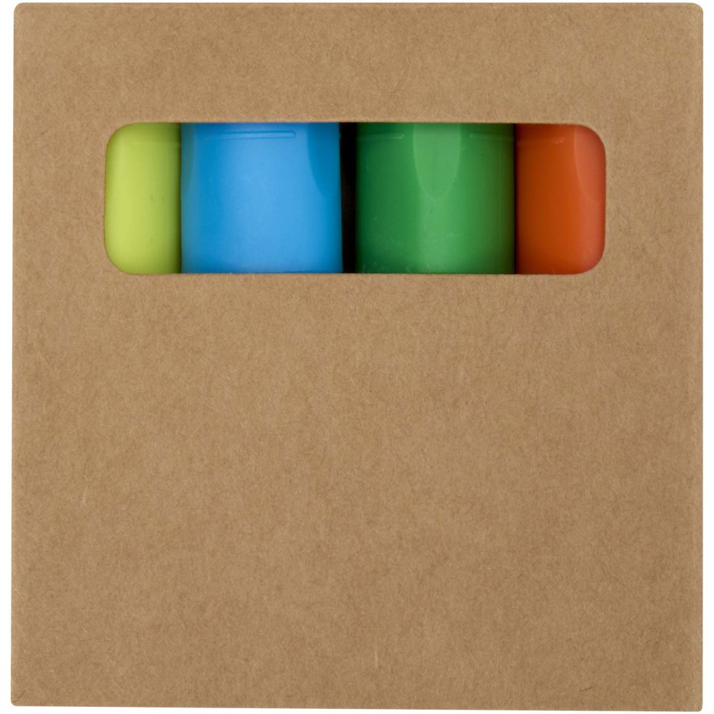 Set markeerstiften van gerecycled plastic