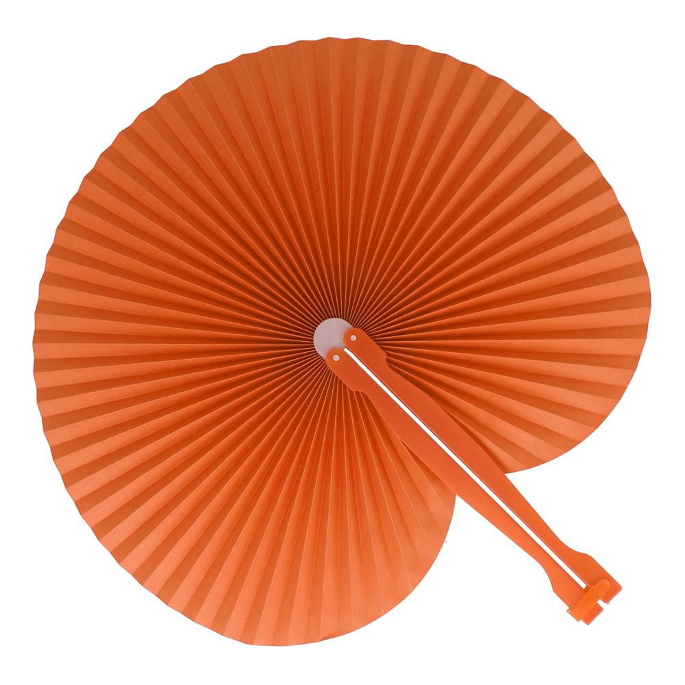 Mini opvouwbare handwaaier - oranje