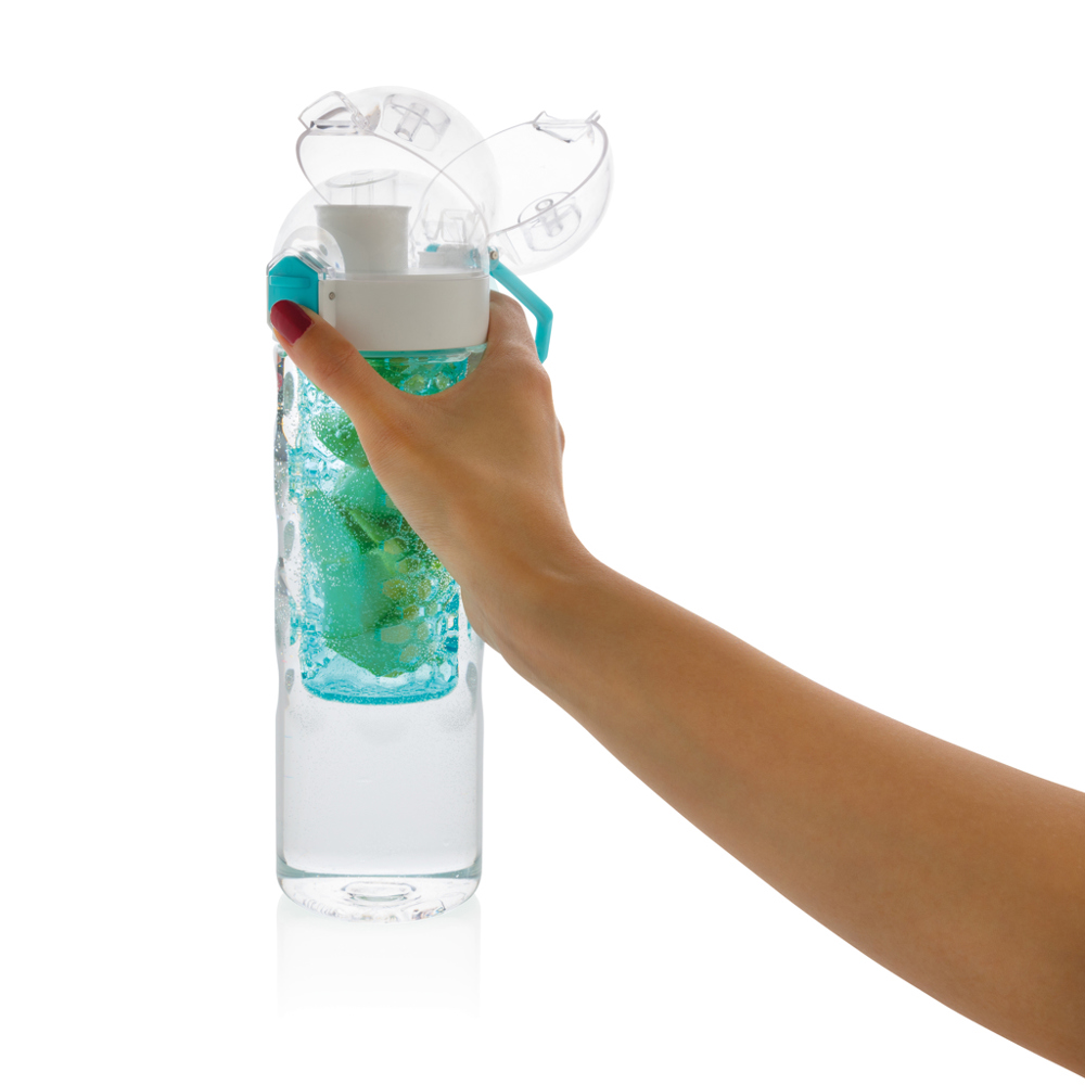Honeycomb afsluitbare lekvrije waterfles met infuser