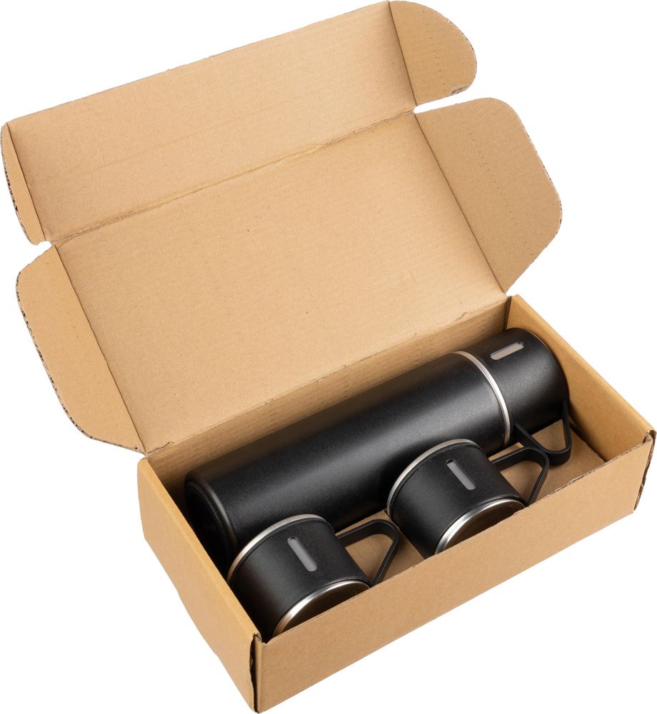 Thermosfles-set | Rvs | 420 ml + 2 bekers