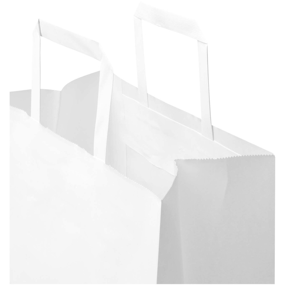 Kraft papieren tas 80 g/m² met platte handvatten – 25 x 15 x 32 cm
