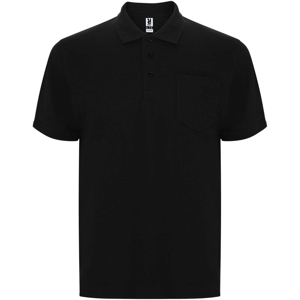 Centauro 220 g/m² Premium unisex polo met korte mouwen - Zwart