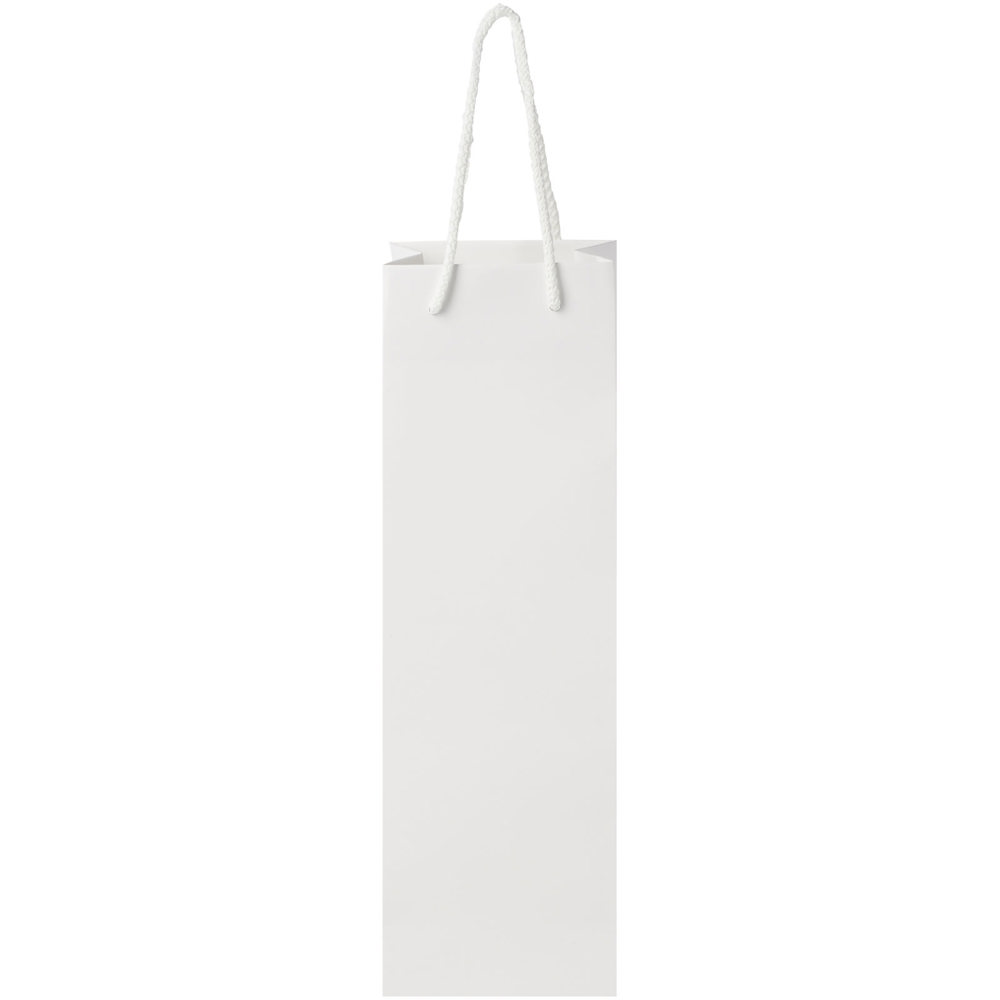 Handgemaakte 170 g/m2 integra papieren wijnflestas met PP woven handgrepen - 12 x 9 x 37 cm
