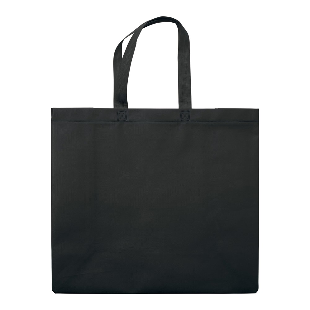 Draagtas gelamineerd non-woven groot 105g/m² - Zwart